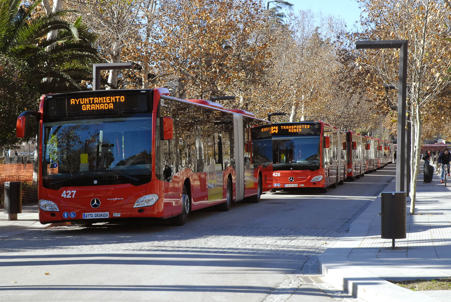 ©Ayto.Granada: El Ayuntamiento acuerda ordenar una reduccin del nmero de lneas del servicio municipal de transporte en autobs
